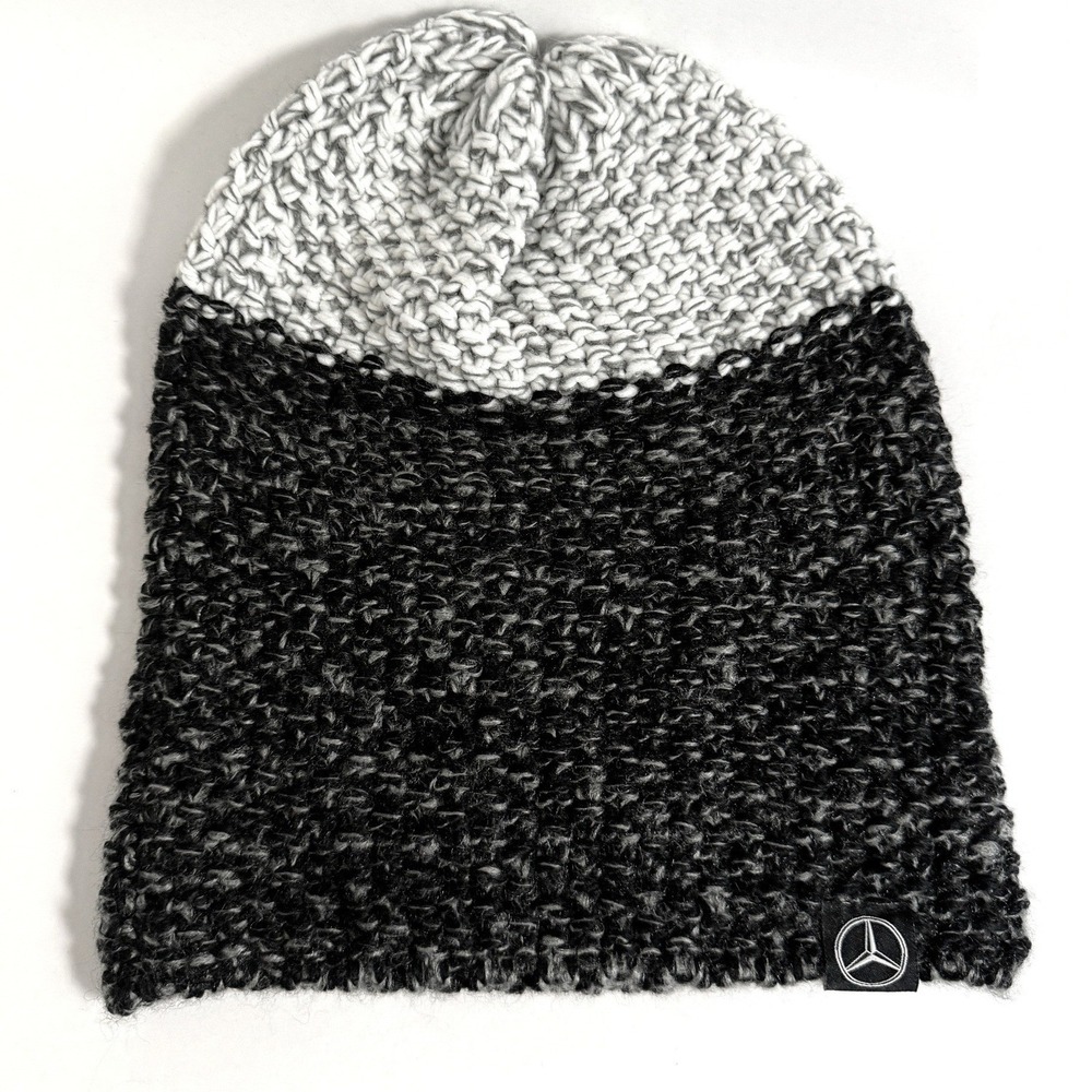 Vintage Y2K Mercedes-Benz Unisex Knit Logo Luxury Winter Beanie Streetwe Size OS